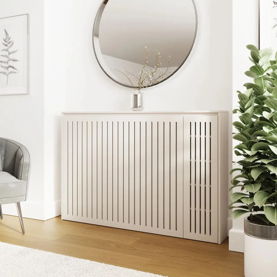 BOXED LARGE RADIATOR COVER - STONE (1 BOX)