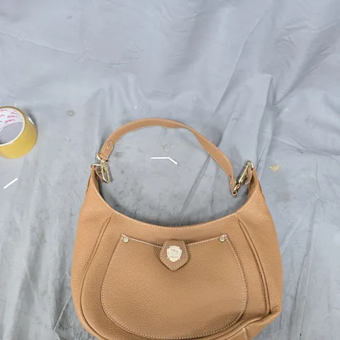 PAUL COSTELLOE LONDON HANDBAG – TAN PEBBLE-GRAIN LEATHER