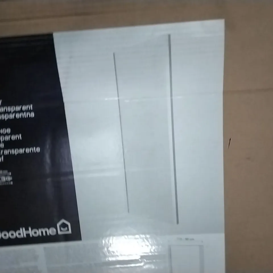 BOXED NAYA 80CM FIXED SHOWER PANEL CLEAR