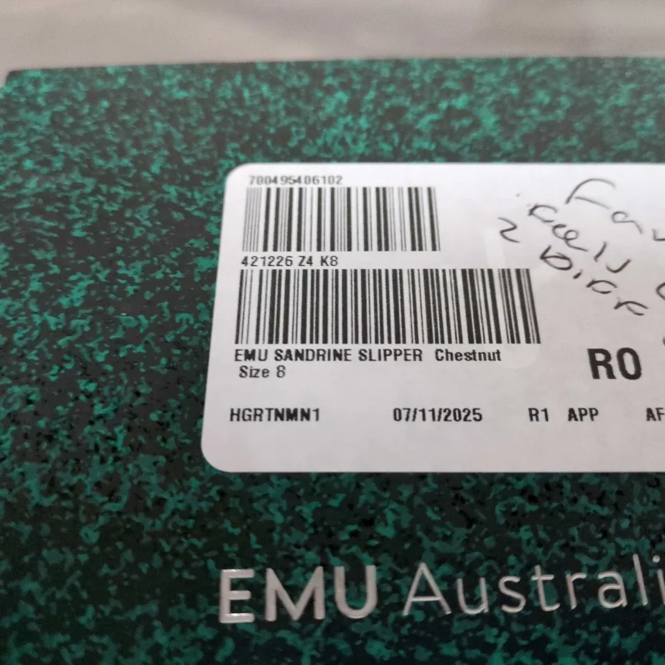 EMU AUSTRALIA SANDRINE SLIPPER – CHESTNUT - W10/M9