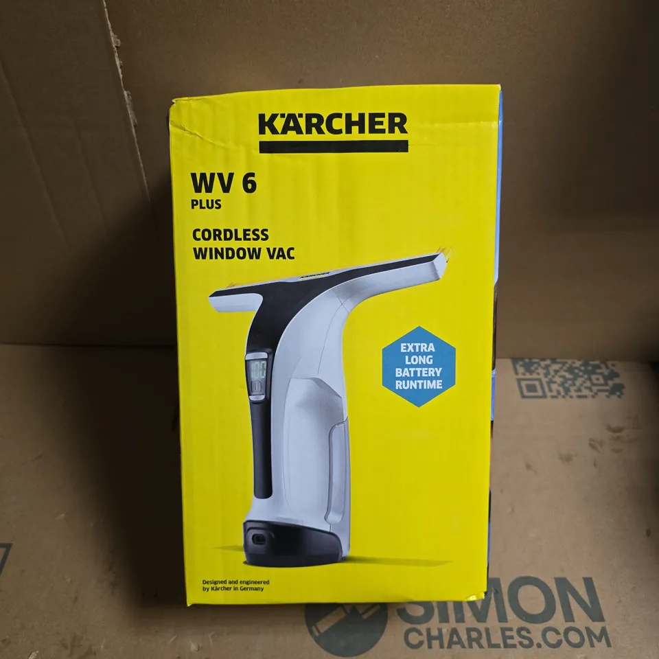 KÄRCHER WV 6 PLUS CORDLESS WINDOW VAC – BOXED