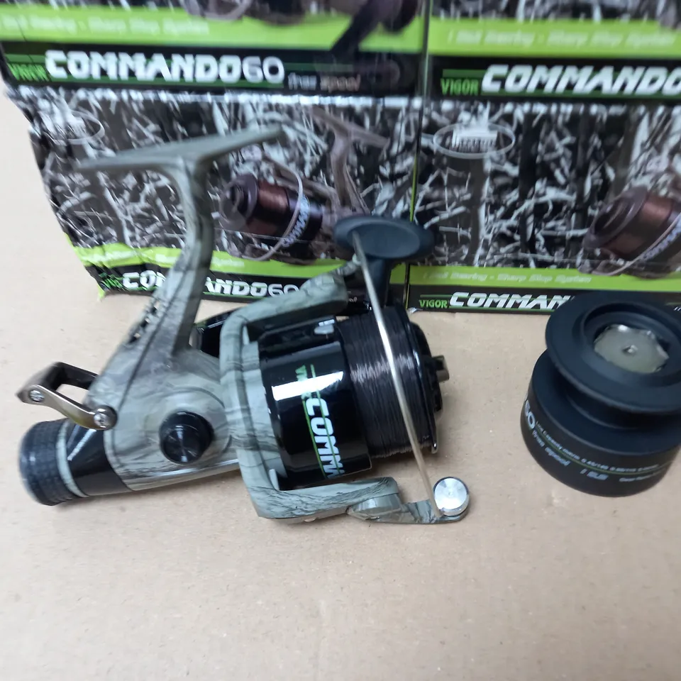 LOT OF 4 BOXED VIGOR COMMANDO 60 FREE SPOOLS