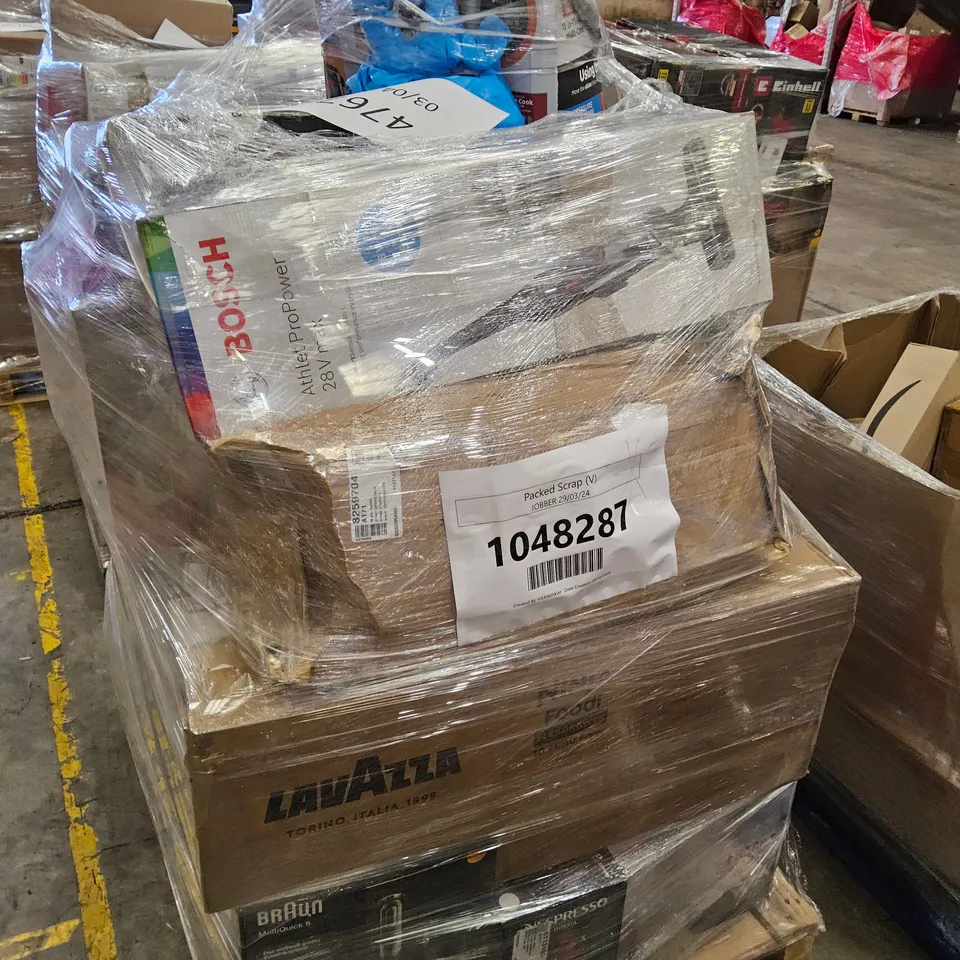 PALLET OF APPROXIMATELY 27 UNPROCESSED RAW RETURN HOUSEHOLD AND ELECTRICAL GOODS TO INCLUDE;