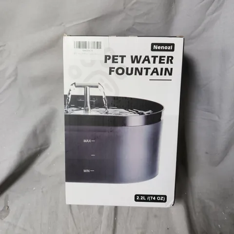 NENOZI PET WATER FOUNTAIN – 2.2L (74 OZ) BOXED