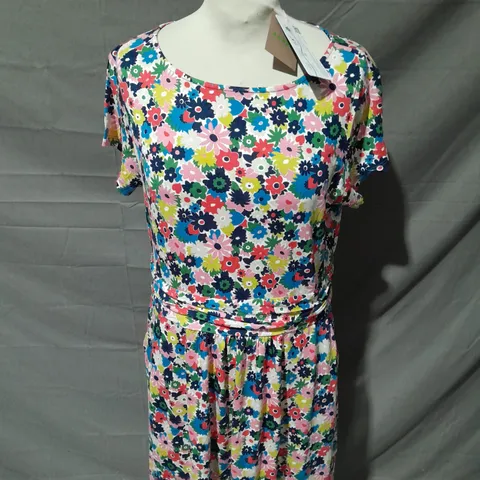 WOMENS BODEN FLORAL PATTERNED DRESS SIZE 14R