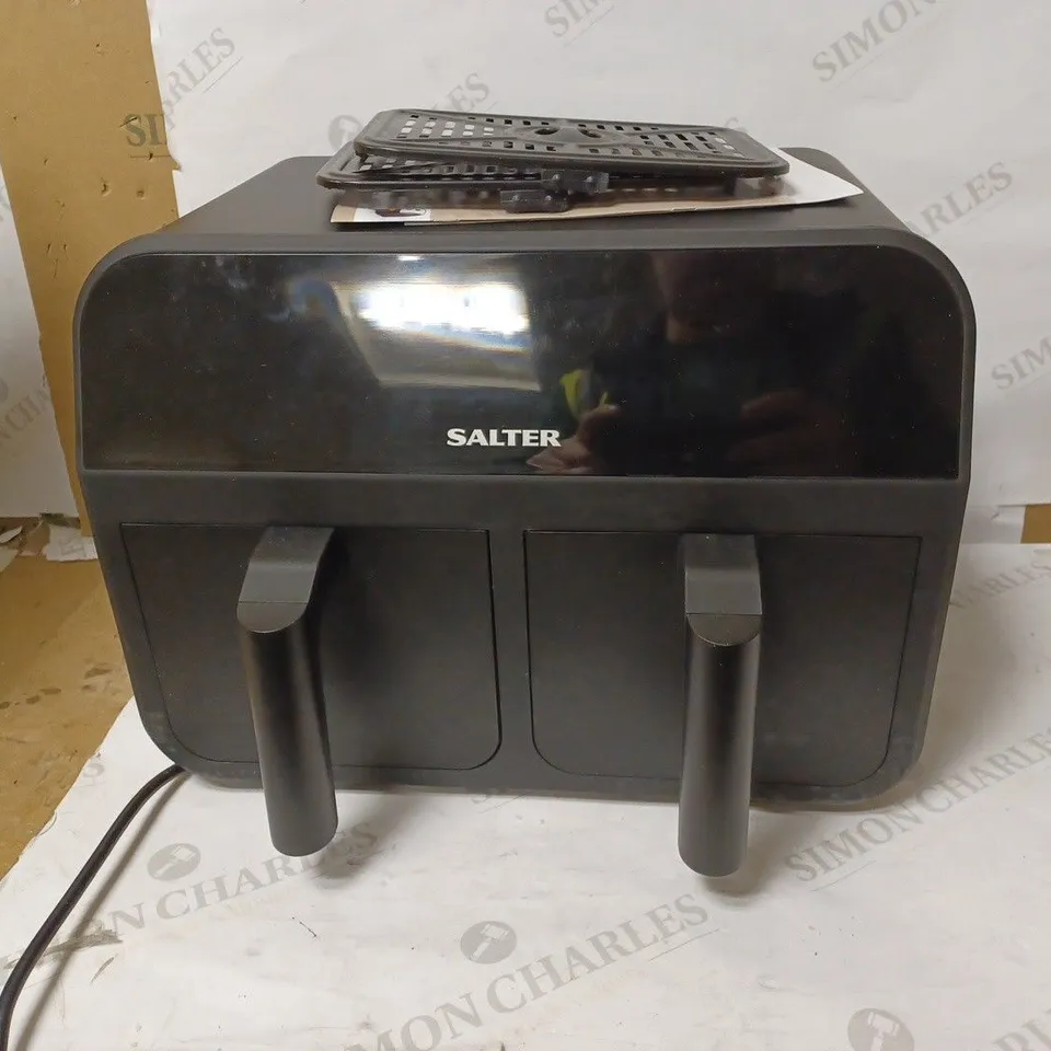 SALTER 2400W DUAL AIR FRYER - EK4750BLK