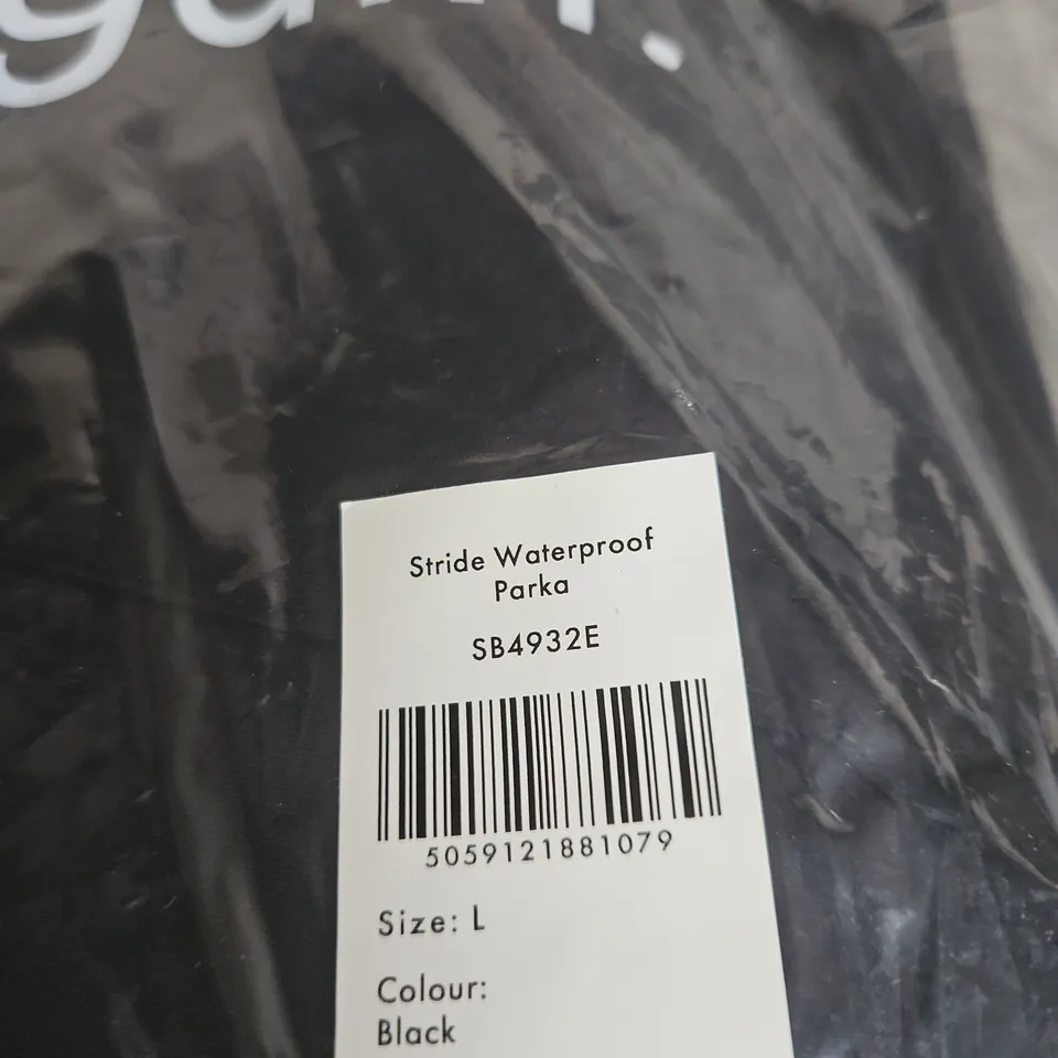 SWEATY BETTY STRIDE WATERPROOF PARKA SB4932E – BLACK – SIZE L