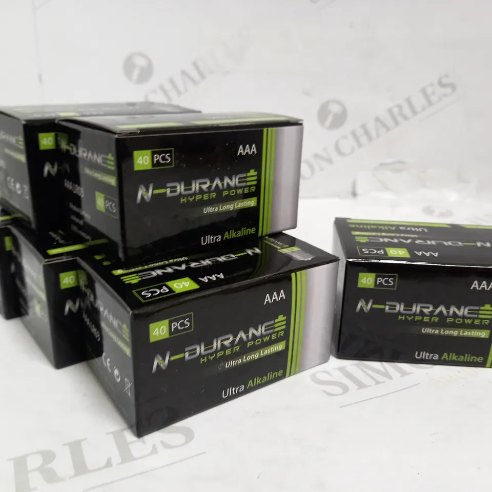 LOT OF APPROXIMATELY 400 N-DURANCE HYPER POWER AAA BATTERIES