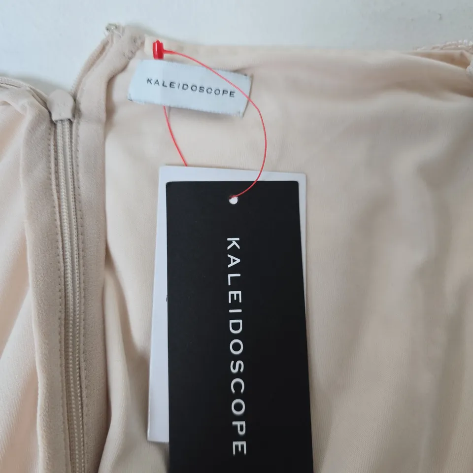 KALEIDOSCOPE BLUSH BEADED MAXI DRESS – UK 22