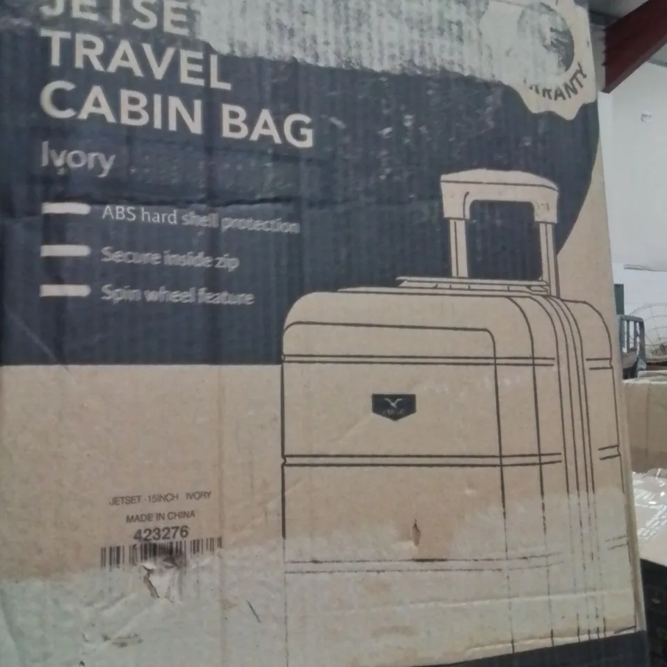 BOXED LUGG 15INCH JETSET TRAVEL CABIN BAG IVORY