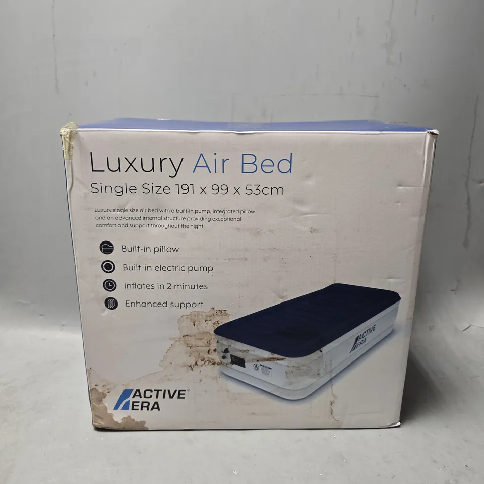 BOXED ACTIVE ERA LUXURY AIR BED SINGLE SIZE - 191 X 99 X 53 CM 