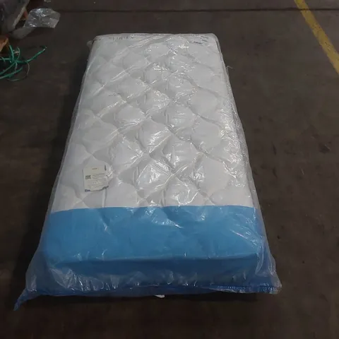 QUALITY BAGGED SINGLE 90cm AIRSPRUNG LUXURY QUILTED MEDIUM MATTRESS