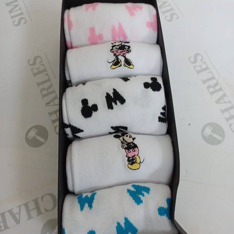 DISNEY DESIGNED SOCKS - 5 PAIRS
