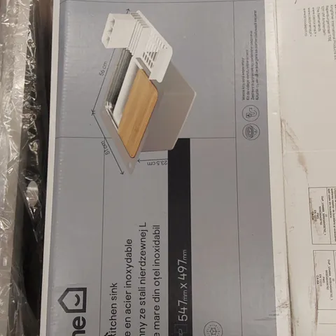 BOXED GOODHOME ROMESCO LARGE STAINLESS STEEL KITCHEN SINK