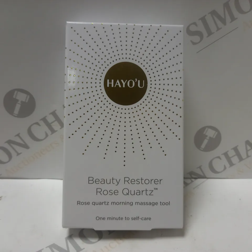HAYO'U BEAUTY RESTORER ROSE QUARTZ MASSAGE TOOL