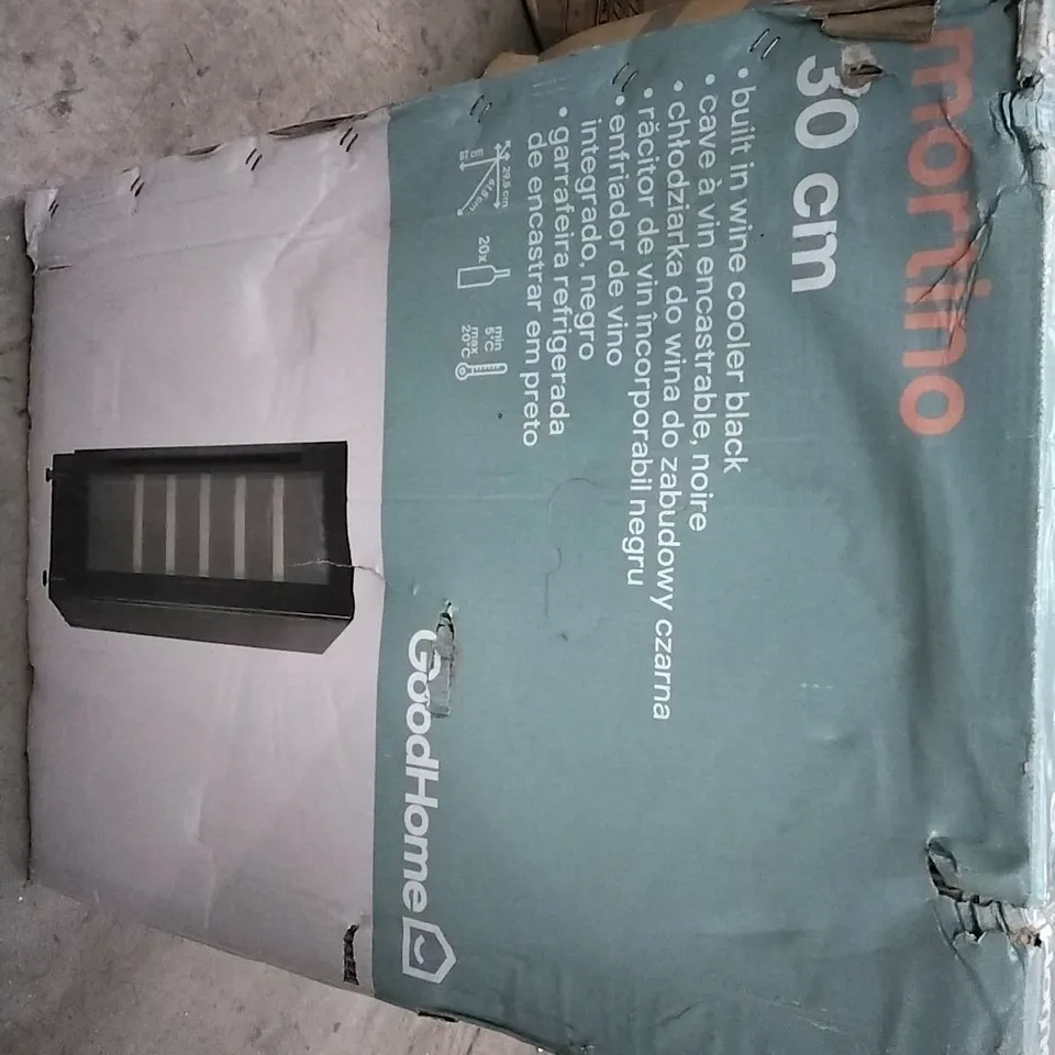 BOXED MORTINO 30CM BUILT IN WINE COOLER - BLACK