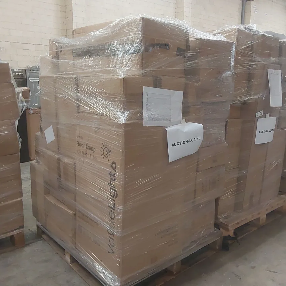 PALLET CONTAINING A VERY LARGE QUANTITY OF ASSORTED DESIGNER LIGHTING PRODUCTS