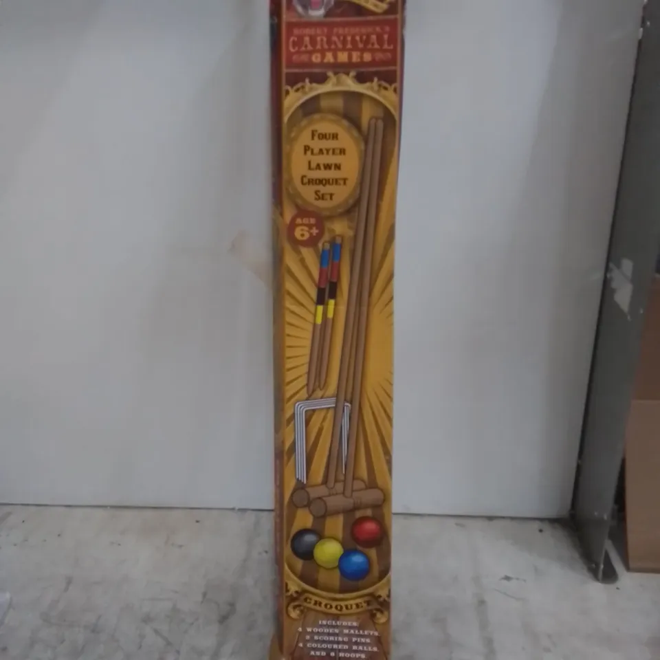 BOXED CARNIVAL GAMES CROQUET GARDEN GAME 