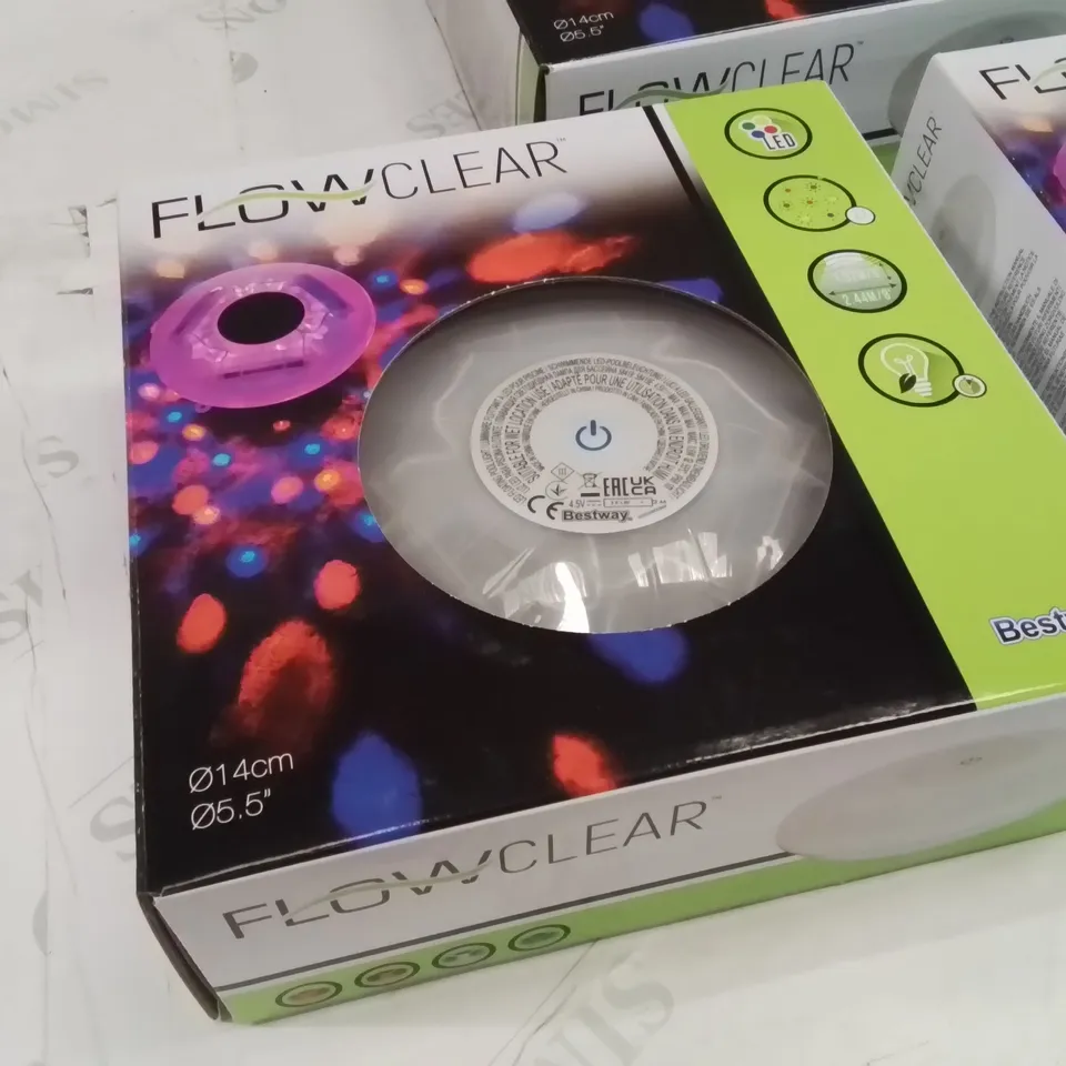 3 BRAND NEW BESTWAY FLOWCLEAR LED FLOATING POOL LIGHTS