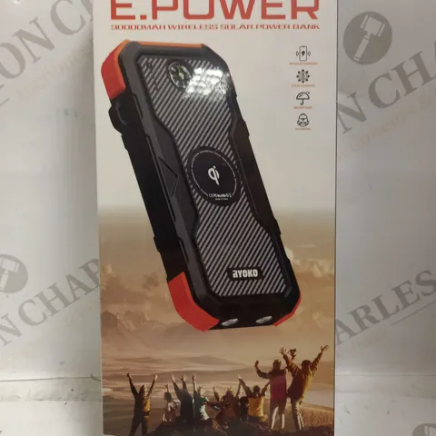 SEALED RYOKO RY01 30,000MAH WIRELESS SOLAR POWER BANK