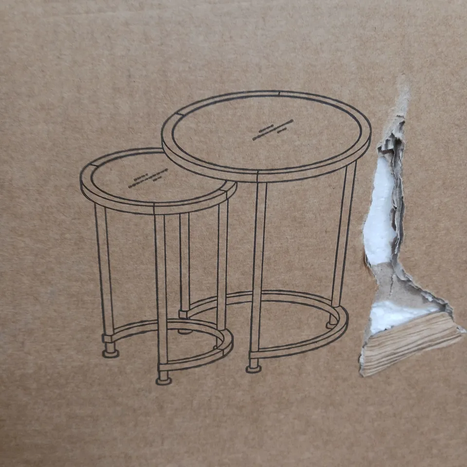 BOXED ARUBA NEST OF LAMP TABLES - COLLECTION ONLY  RRP £129.99