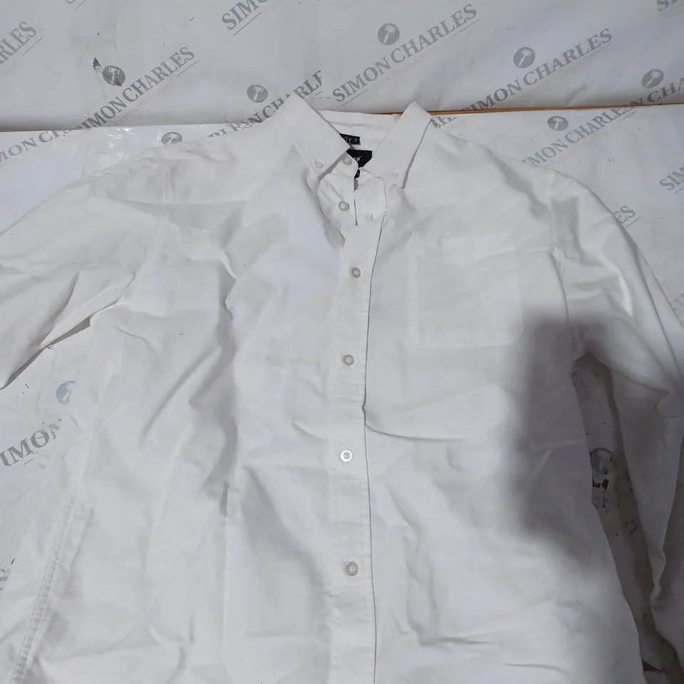 FIRETRAP BASIC WHITE SHIRT - LARGE