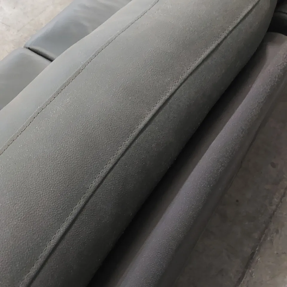 DESIGNER 3 SEATER LEATHER UPHOLSTERED ELECTRIC RECLINER SOFA 