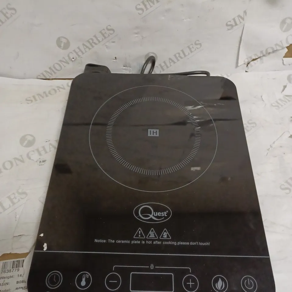 QUEST 35839 SINGLE DIGITAL INDUCTION CERAMIC PORTABLE HOB HOT PLATE