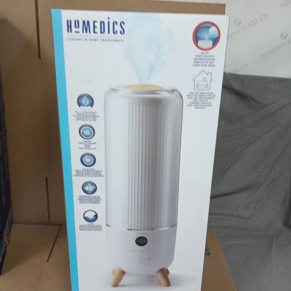 HOMEDICS TOTAL COMFORT DELUXE ULTRASONIC HUMIDIFIER