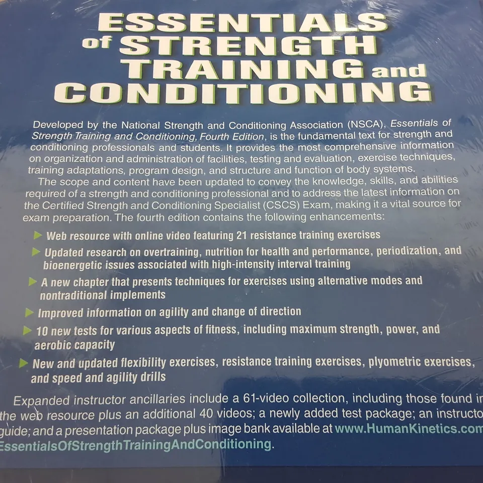 SEALED ESSENTIALS OF STRENGTH TRAINING AND CONDITIONING  FOURTH EDITION