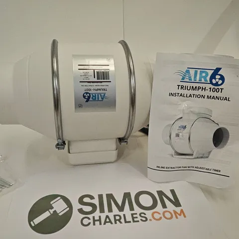 AIR 6 TRIUMPH-100T INLINE EXTRACTOR FAN 