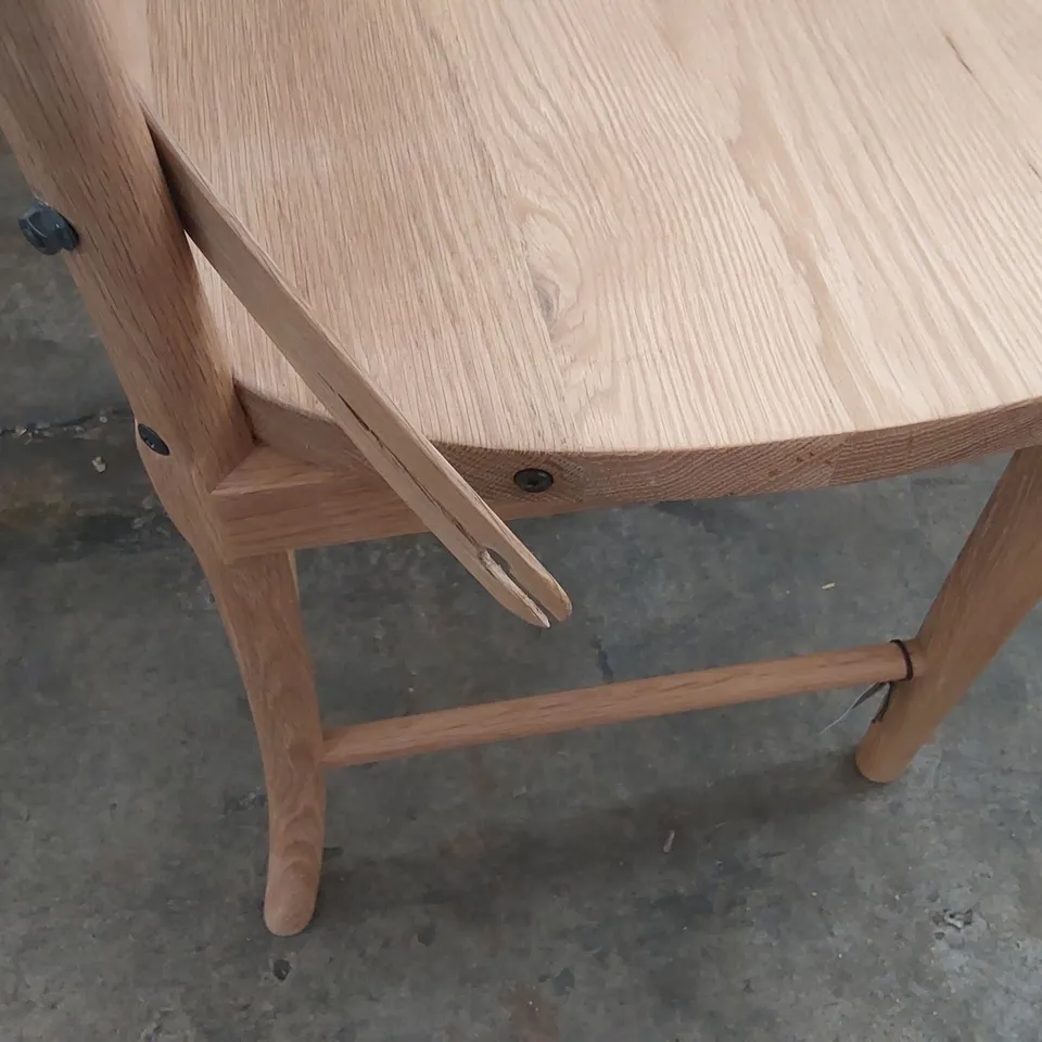 FERNDALE CROSS BACK DINING CHAIR - NATURAL OAK