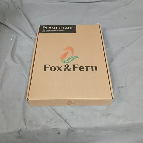 FOX & FERN PLANT STAND – WOODEN, BOXED