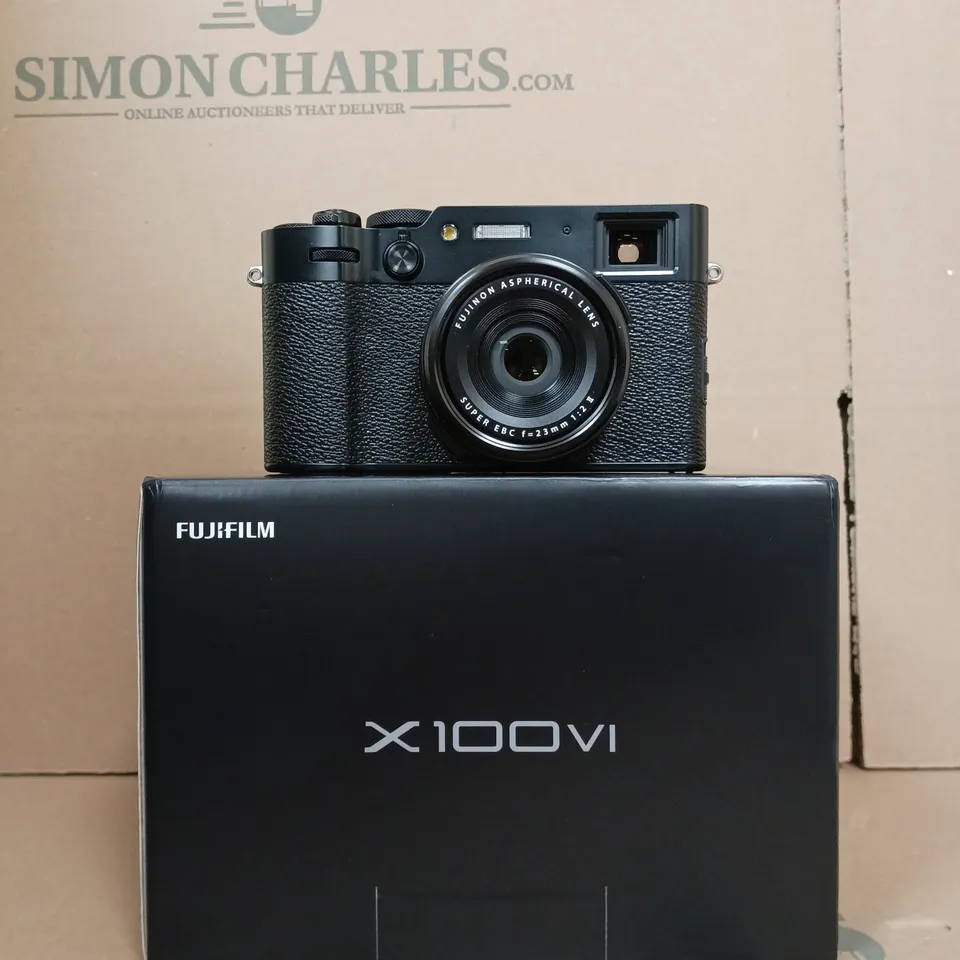 FUJIFILM X100VI MIRRORLESS DIGITAL CAMERA BODY ONLY - BLACK