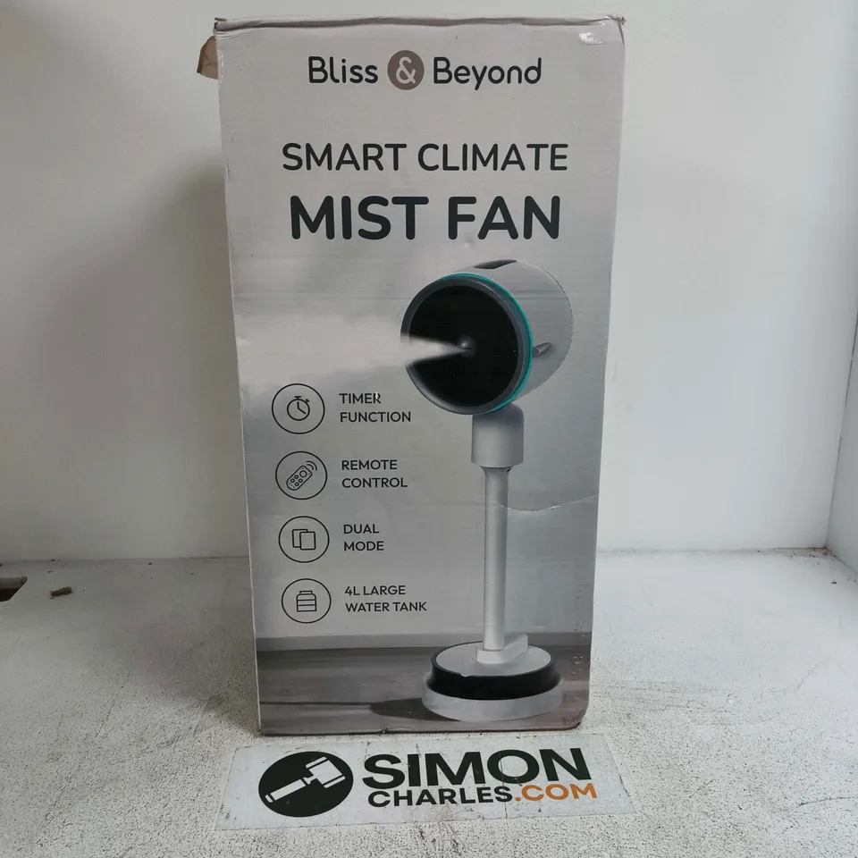 BOXED BLISS & BEYOND SMART CLIMATE MIST FAN