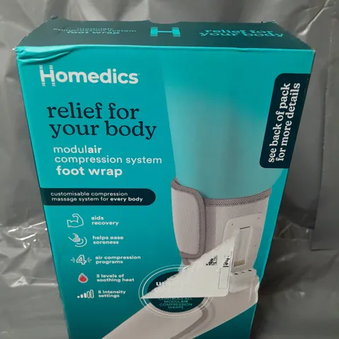 BOXED HOMEDICS COMPRESSION SYSTEM FOOT WRAP