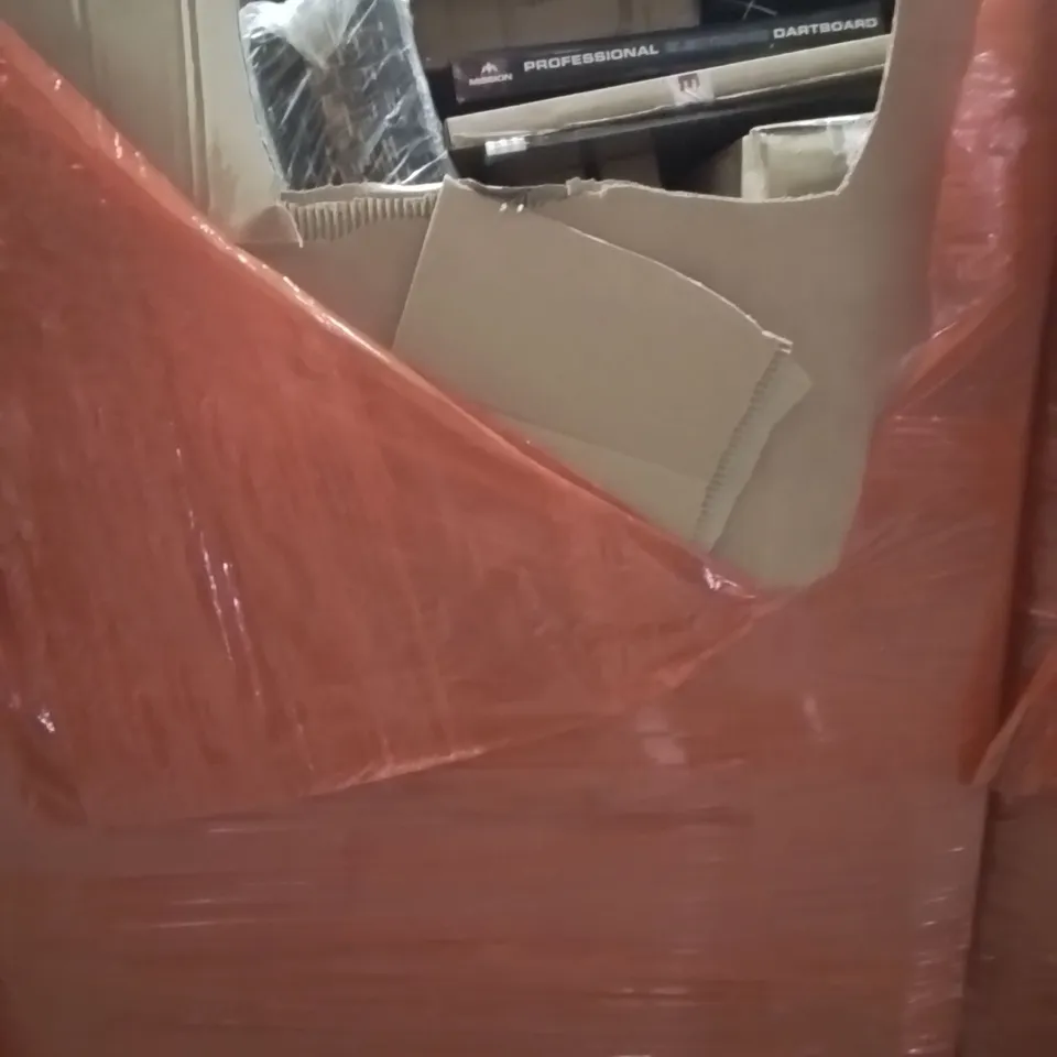 PALLET OF ASSORTED HOUSEHOLD GOODS AND PRODUCTS TO INCLUDE;ELECTRONIC DARTBOARD,CORDLESS POOL VACUUM,PHOTO FRAME