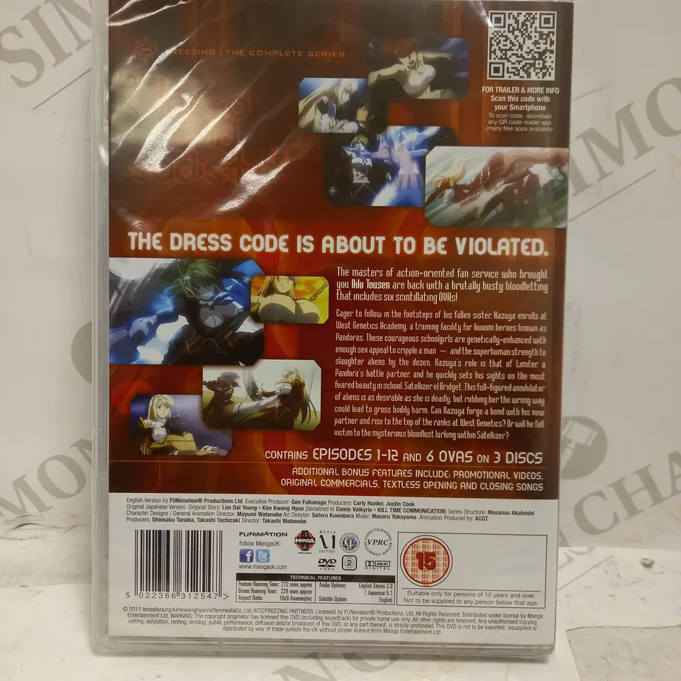 SEALED FREEZING COMPLETE SERIES 3 DISC DVD SET