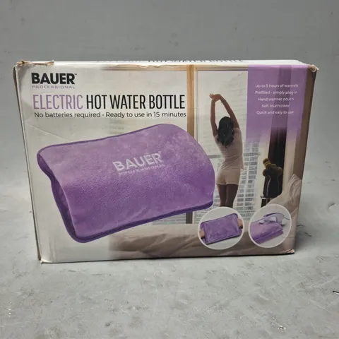 BOXED BAUER ELECTRIC HOT WATER BOTTLE 
