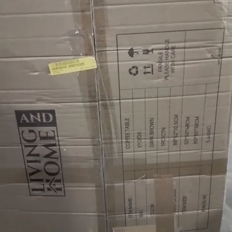 BOXED AARAV COFFEE TABLE DARK BROWN