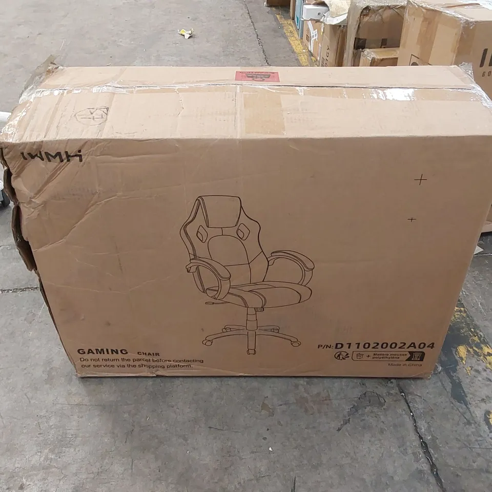 BOXED GAMING CHAIR - GREY (1 BOX)