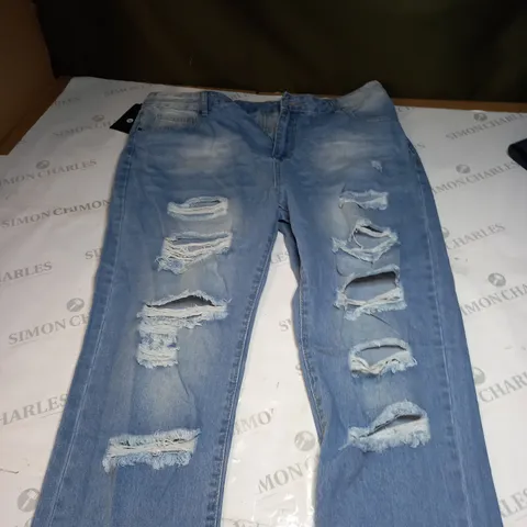 UNBRANDED RIPPED DENIM JEANS SIZE 38