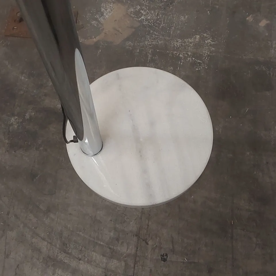 DESIGNER 5 LIGHT MARBLE BASE FLOOR LAMP
