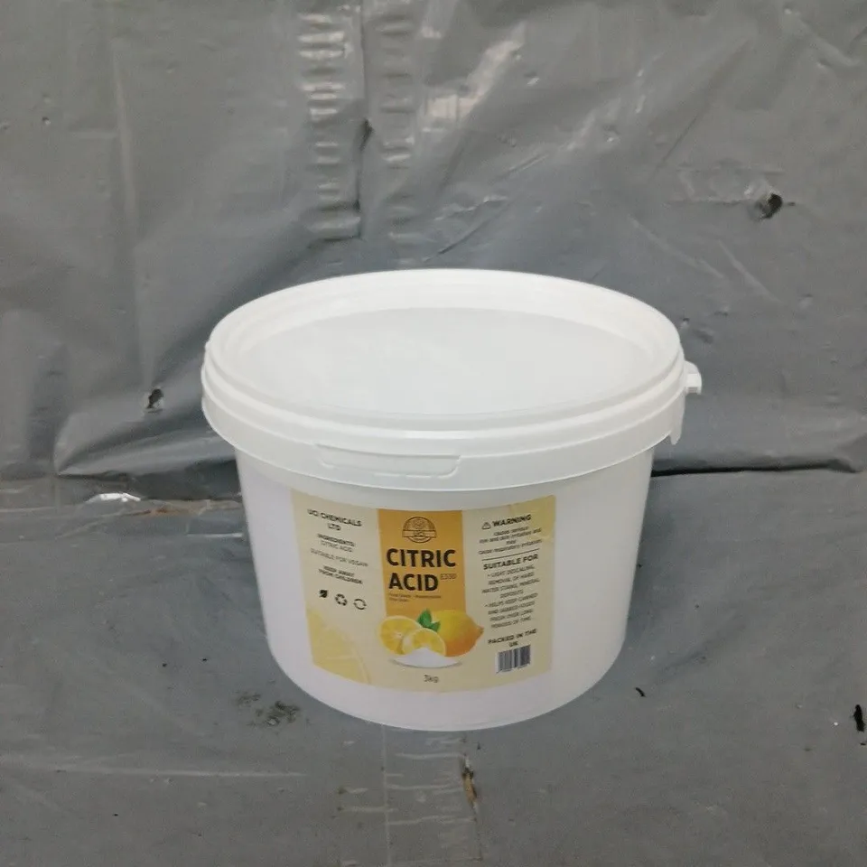 3KG TUB OF CITRIC ACID E330 
