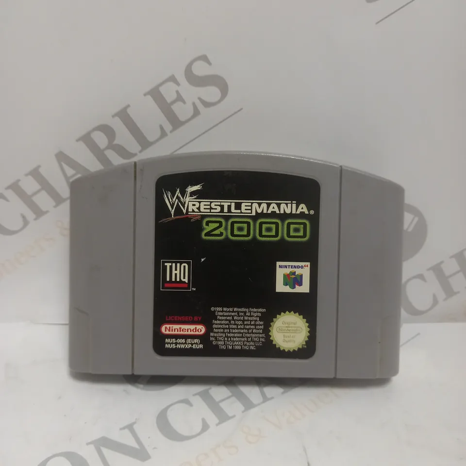 WF WRESTLEMANIA 2000 RETRO GAME FOR NINTENDO 64