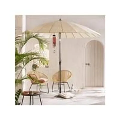 VERY HOME SHANGHAI 3M CRANK AND TILT PARASOL - CREAM