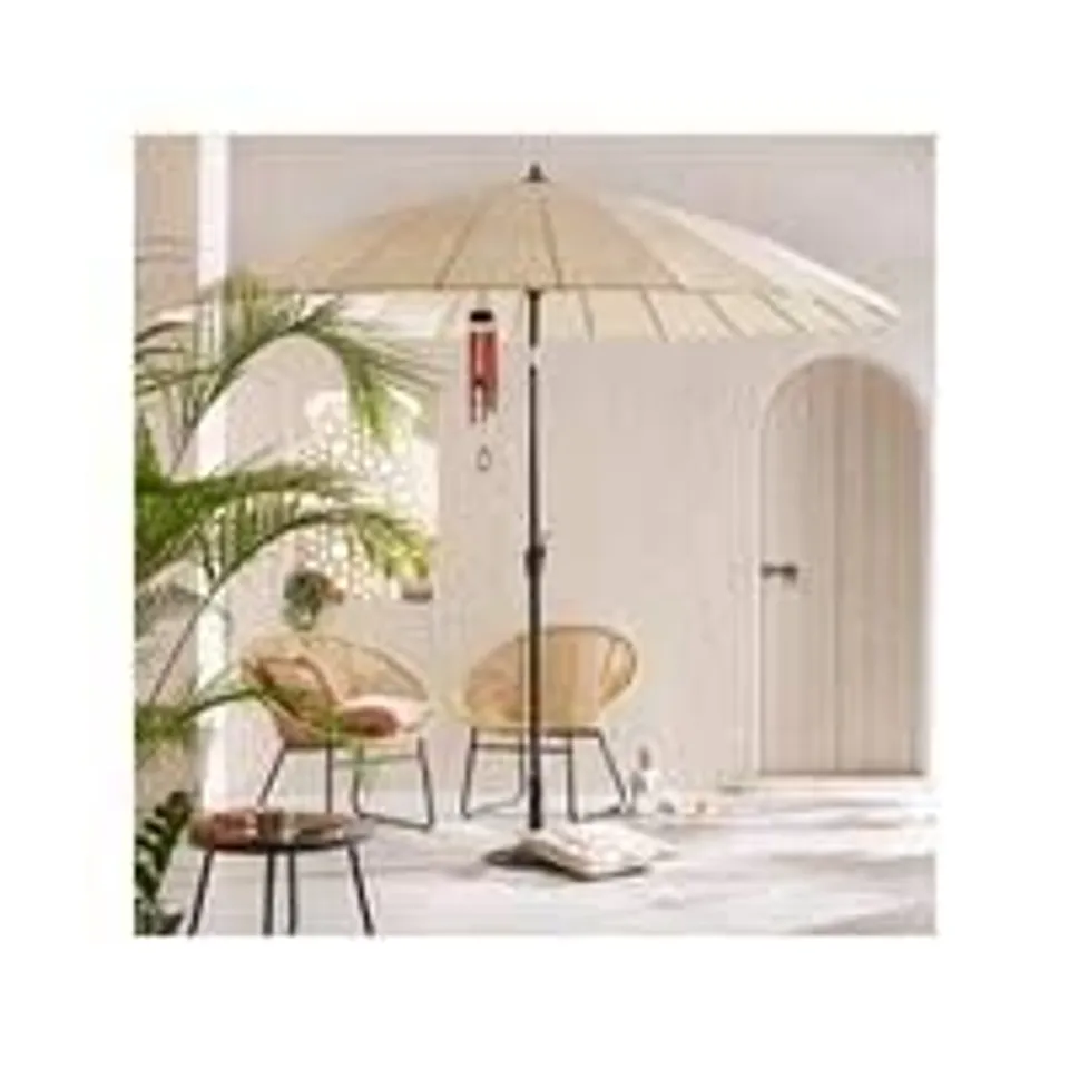 VERY HOME SHANGHAI 3M CRANK AND TILT PARASOL - CREAM