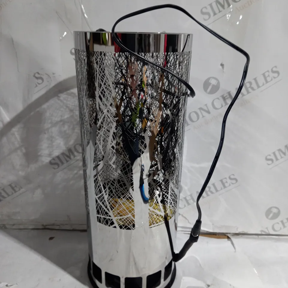 LUXA CHROME BRAZIER FOREST FLAMELIGHT