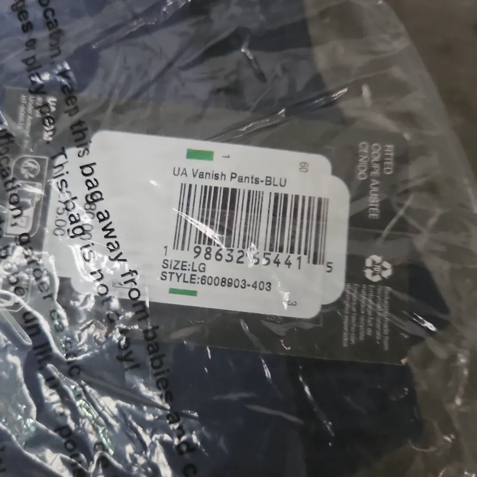 BAGGED UNDER ARMOUR VANISH PANTS - BLUE - SIZE L
