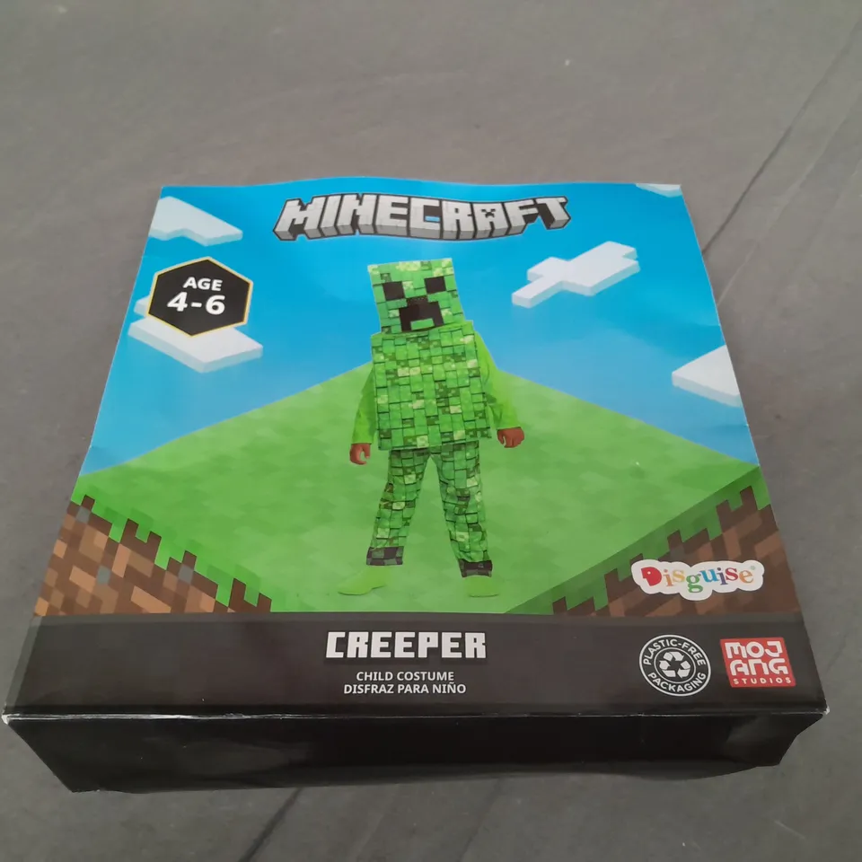 MINECRAFT CREEPER CHILD OUTFIT 4-6